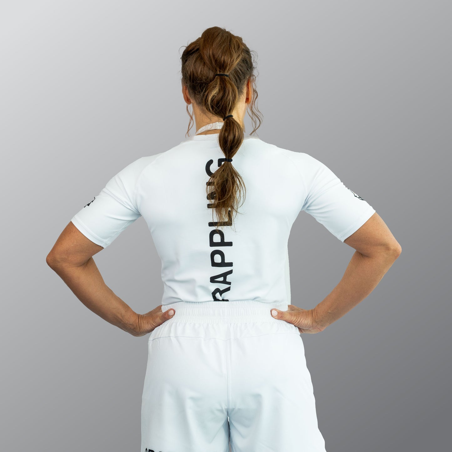 FERUS Unisex Short Sleeve White Rashguard (AJP Legal)