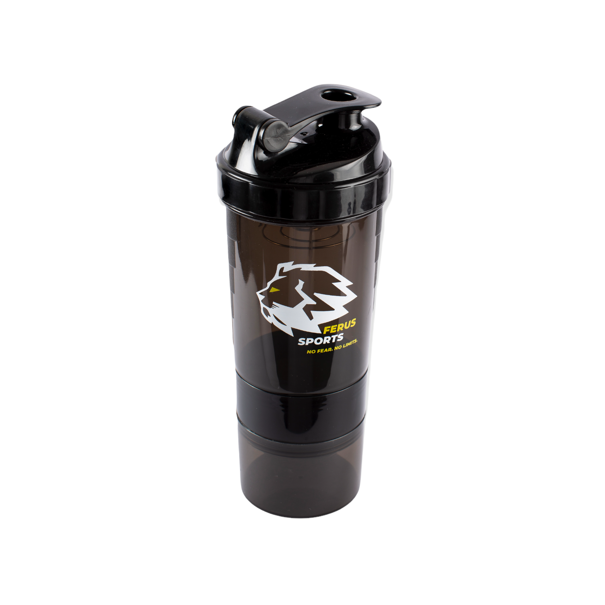 New Protein Shaker Bottle 500ml, Fashionable Three-layer Plastic