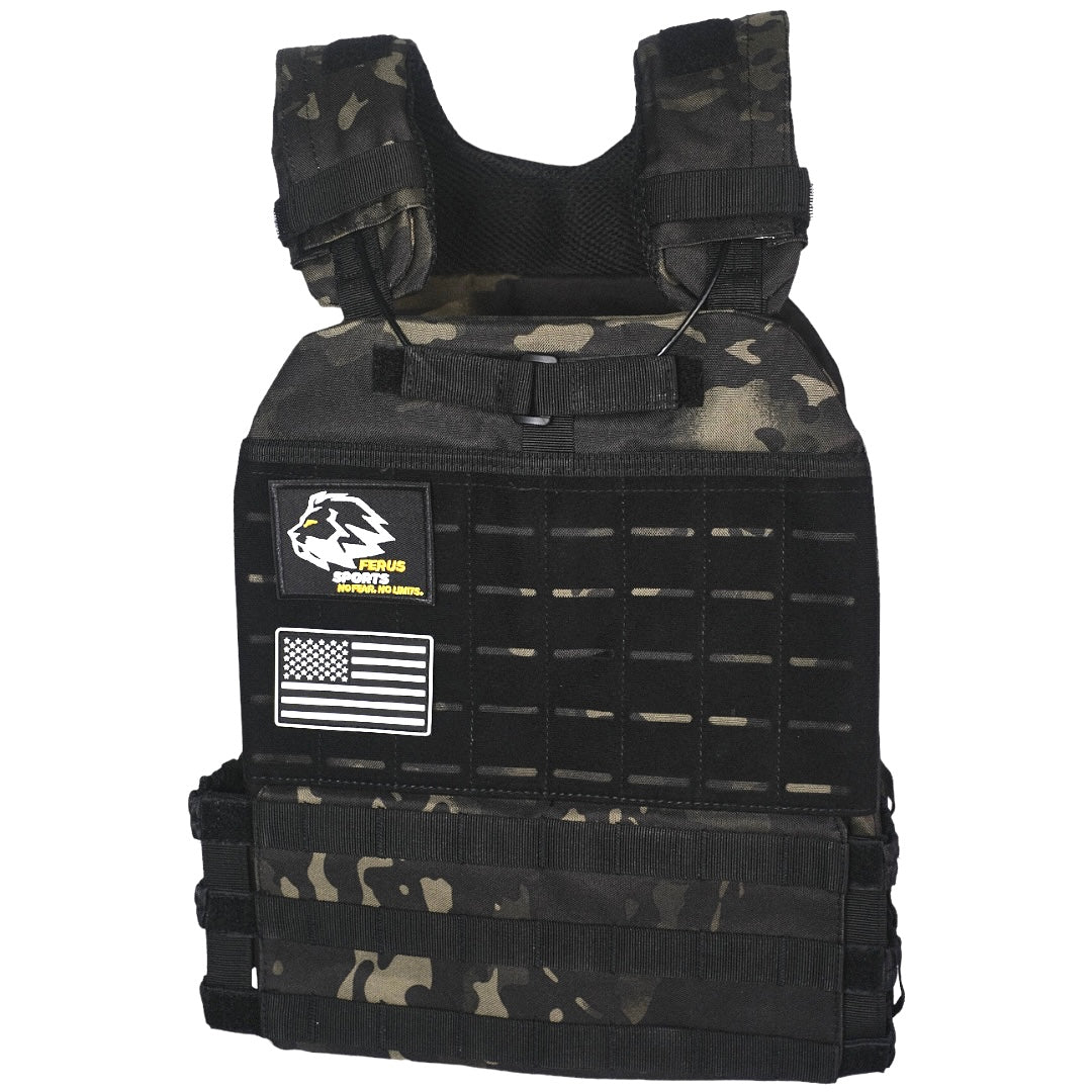 Ferus Tactical Weight Vest - Green Camo