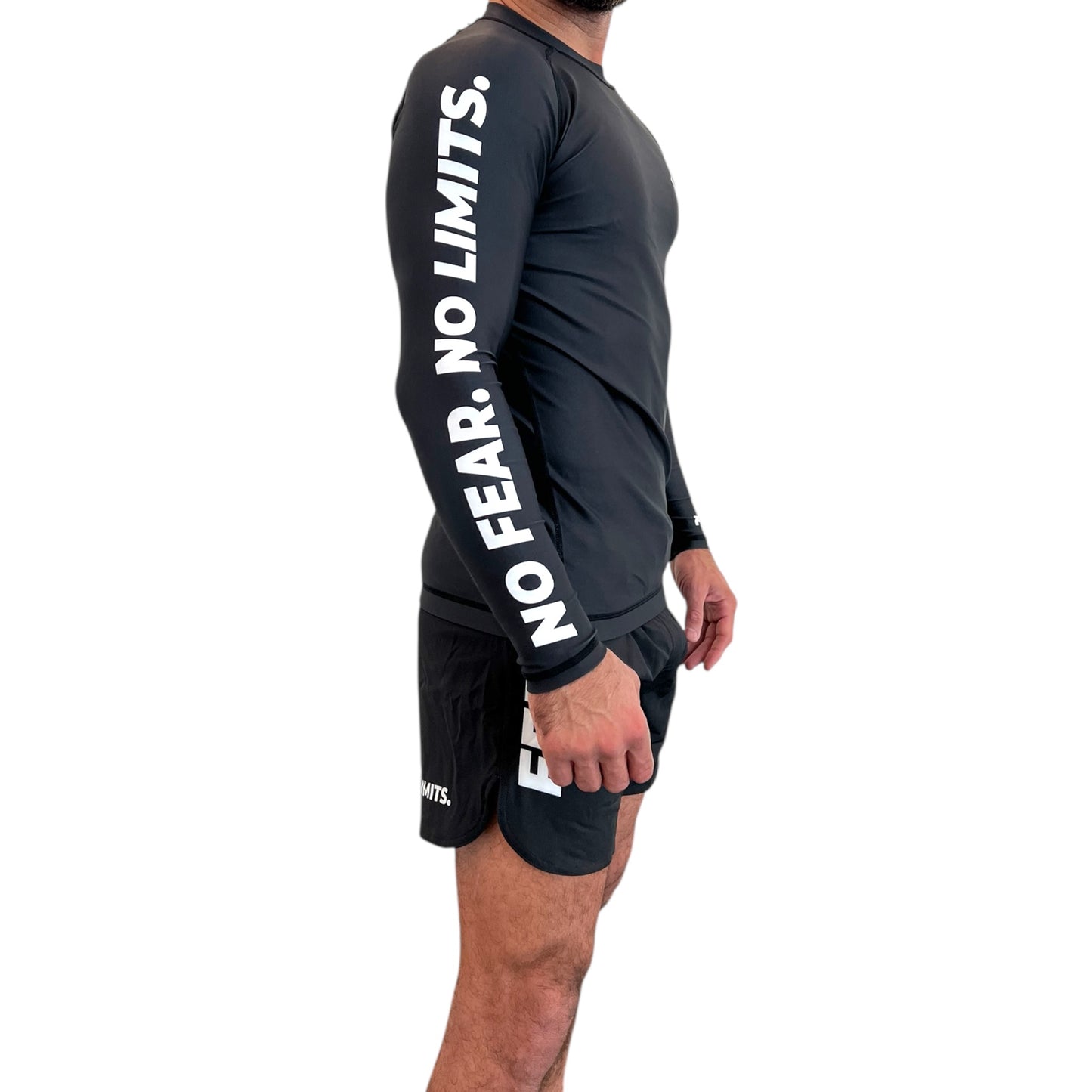 FERUS Combat Long Sleeve Black Rashguard (AJP Legal)