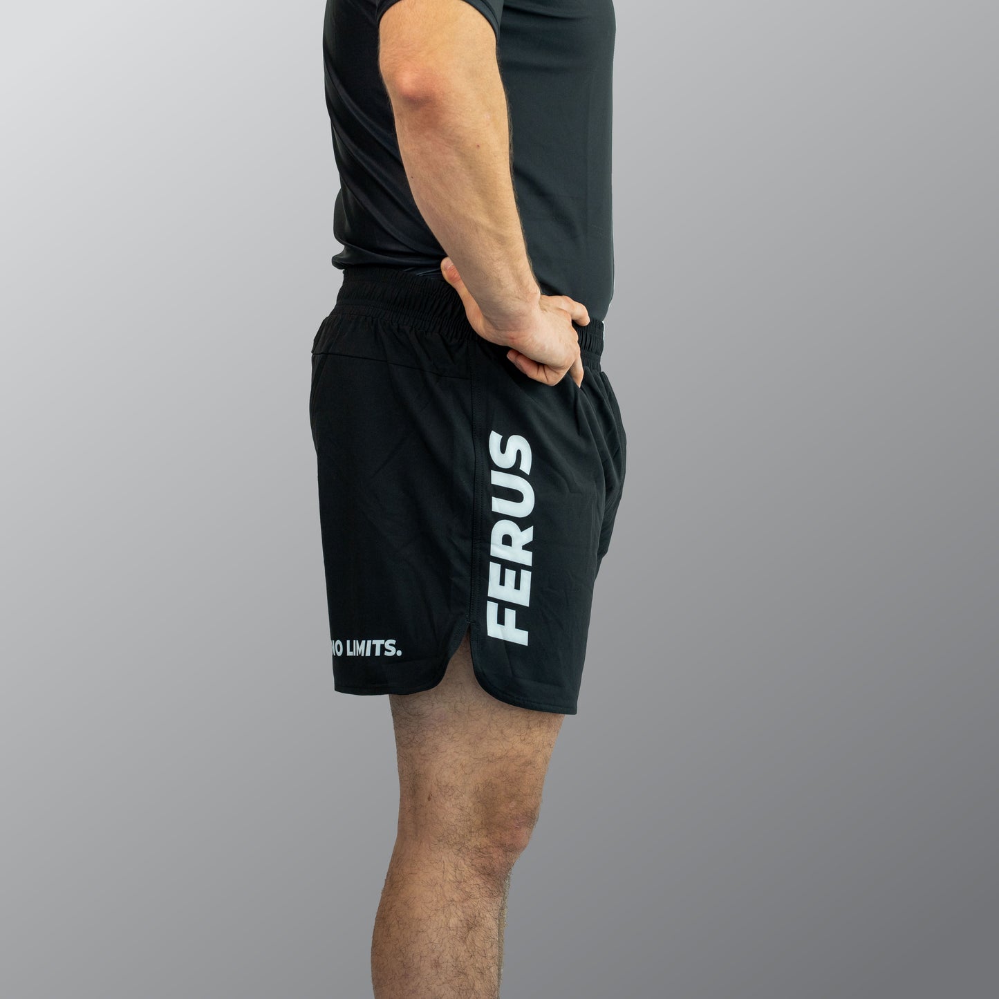 Ferus Unisex Combat Shorts - Black (AJP Legal)