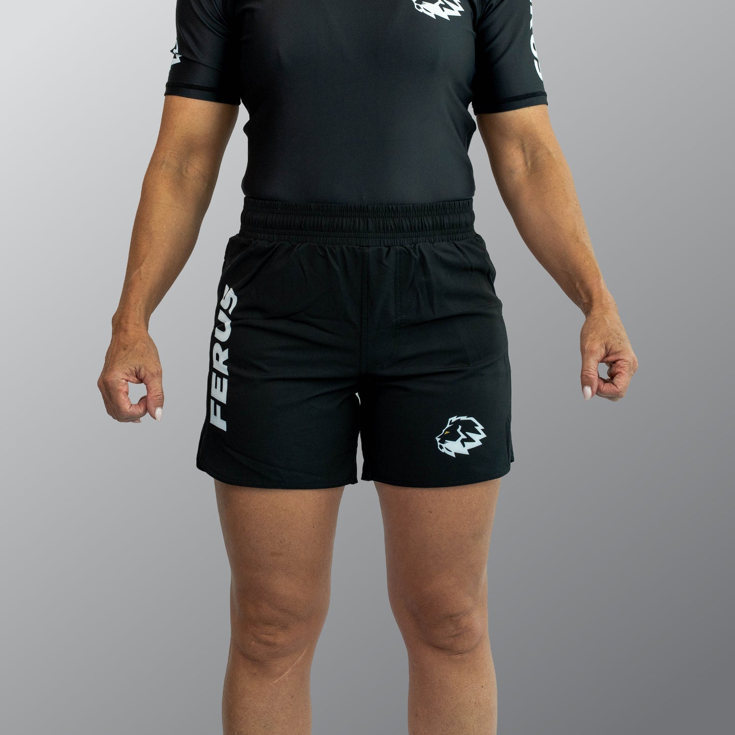 Ferus Unisex Combat Shorts - Black (AJP Legal)