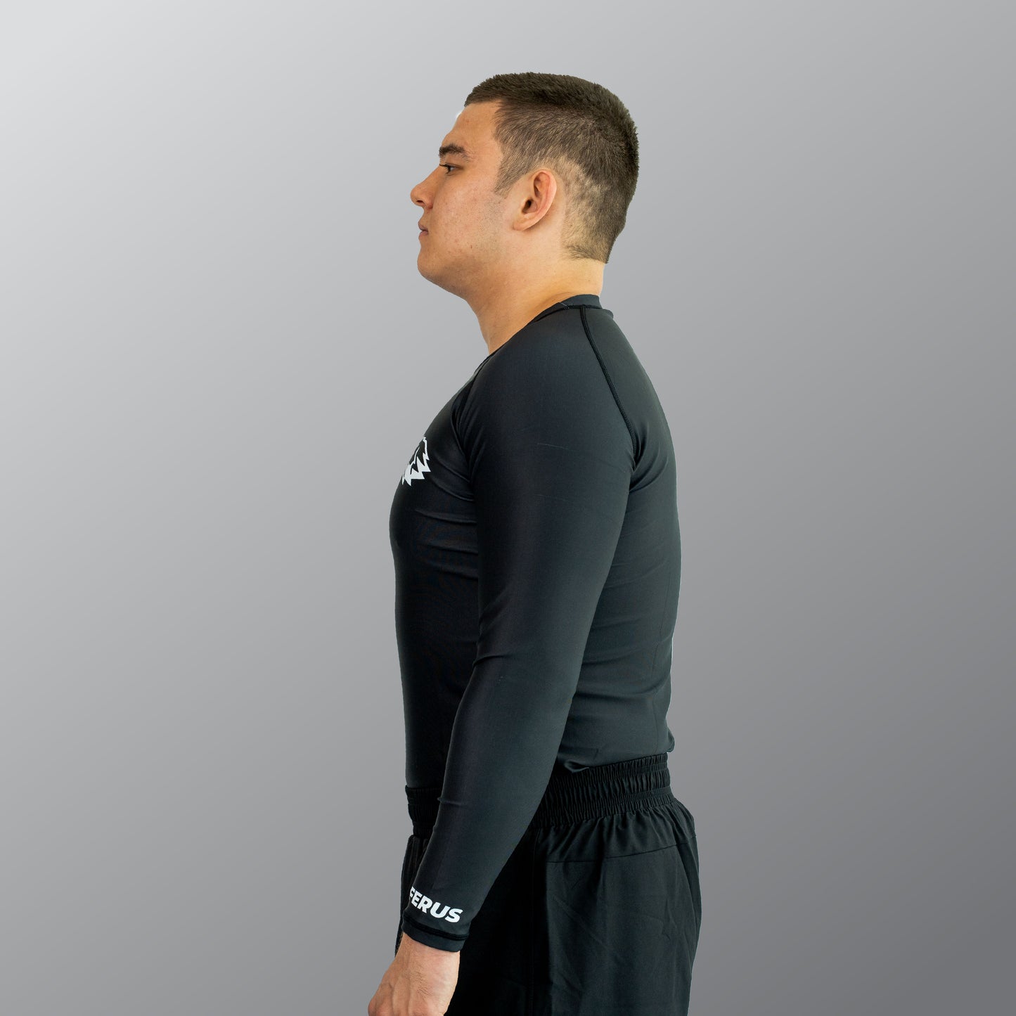 FERUS Unisex Long Sleeve Black Rashguard (AJP Legal)