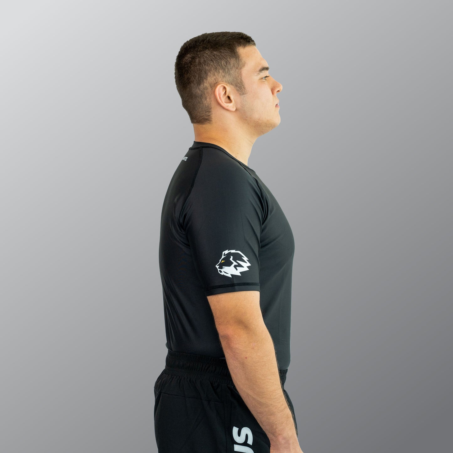 FERUS Unisex Short Sleeve Black Rashguard (AJP Legal)