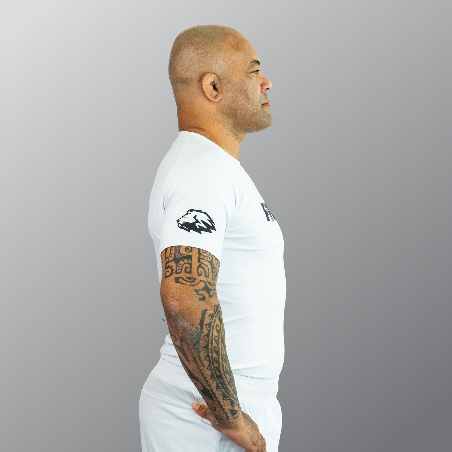 FERUS Unisex Short Sleeve White Rashguard (AJP Legal)